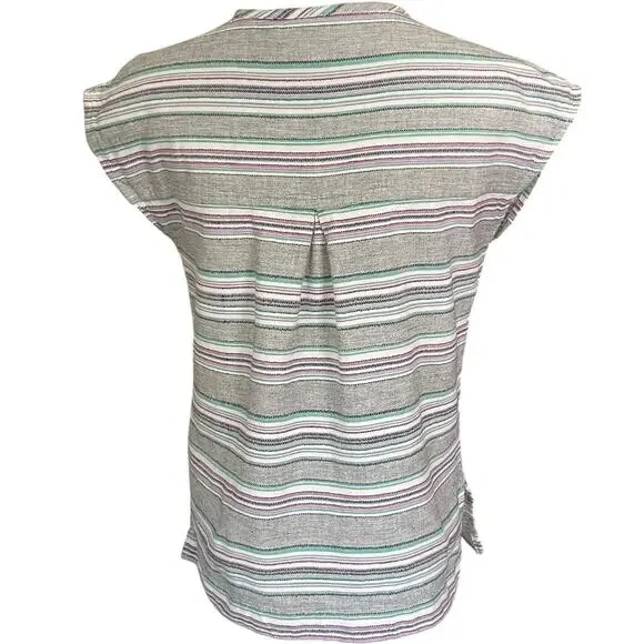 Kavu Womens Hiking Top Outdoor Gorpcore Striped Sleeveless Shirt Boho Size XS - Picture 3 of 7